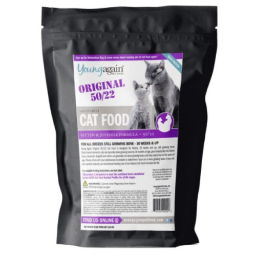 Young Again Original 50/22 Kitten & Juvenile Formula 美國低澱粉無穀物高蛋白 幼貓糧 8lb (92000) (EXP: 
